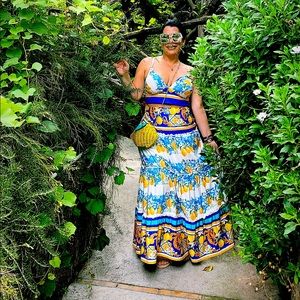 Christmas 🎄 sale ⛄️ Perfect lemon 🍋 pattern skirt and top